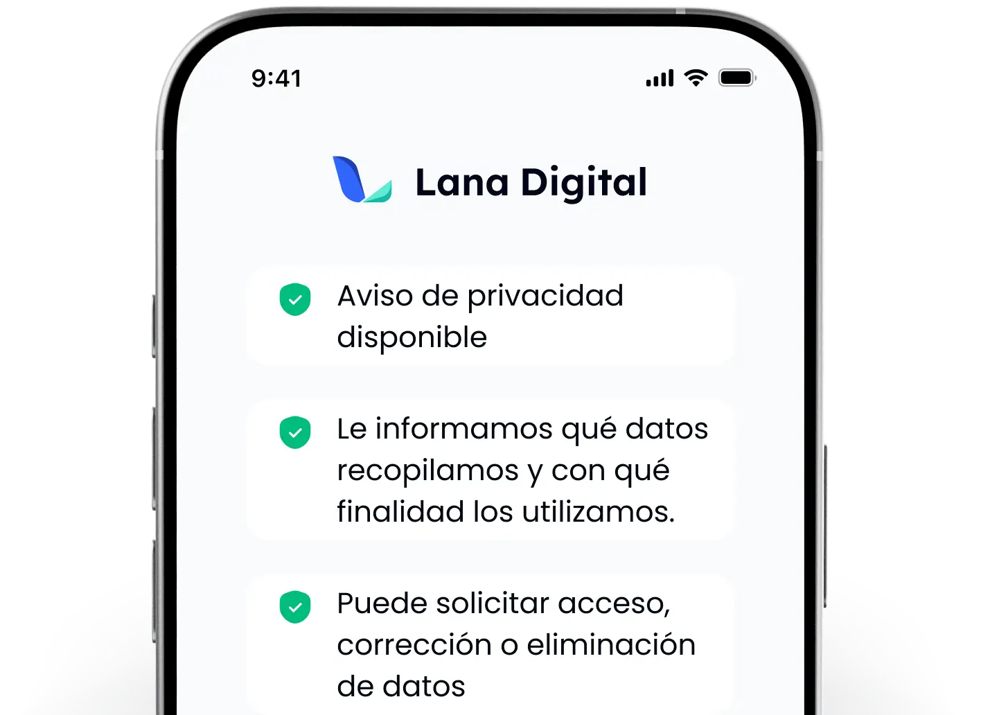 Protección de datos en Lana Digital